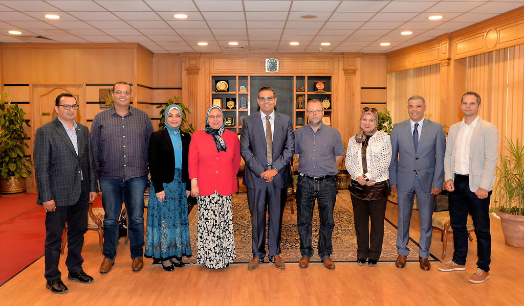 Delegation of the German University of Tubingen at Mansoura University