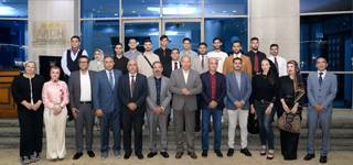 رئيس جامعة المنصورة يُكرِّم وفد جامعة المستقبل العراقية في ختام البرنامج التدريبي المشترك