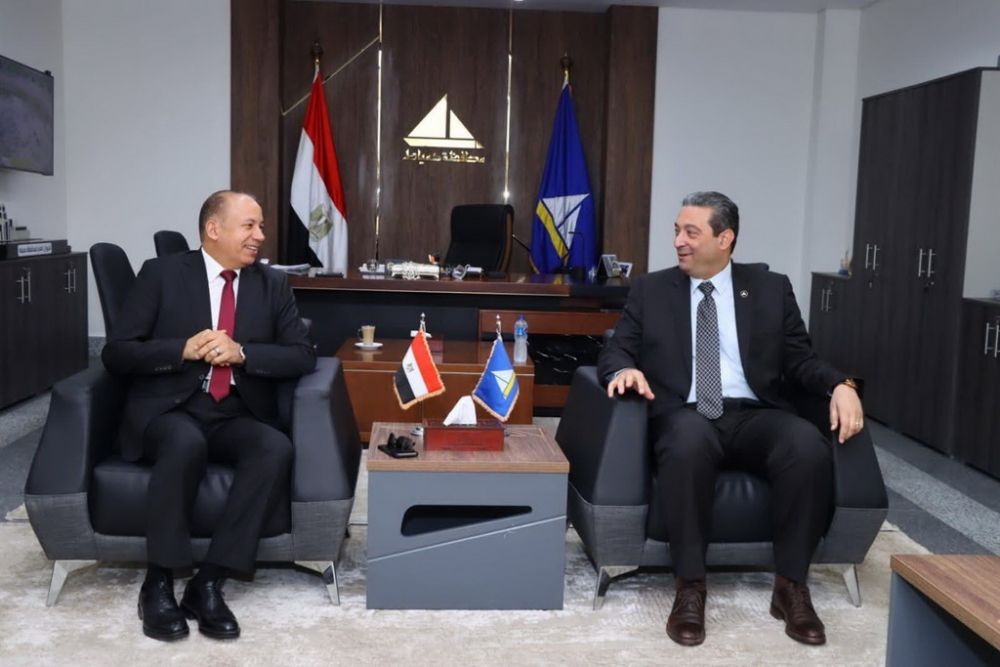 محافظ دمياط يستقبل رئيس جامعة المنصورة لبحث أوجه التعاون المشترك