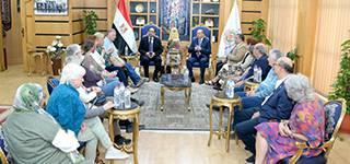 President of Mansoura University Receives Delegation from University of Hamburg to Discuss Academic Cooperation