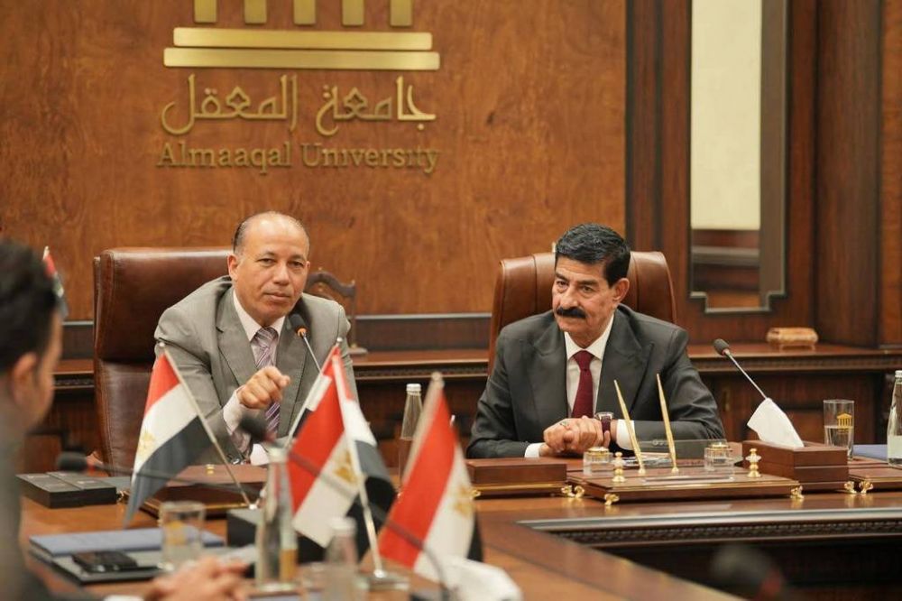 رئيس جامعة المنصورة يزور جامعة المعقل العراقية لبحث تعزيز التعاون الأكاديمي وتبادل الخبرات
