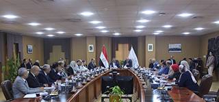 Mansoura University Council Holds its Periodic Meeting in the Presence of the Governor of Dakahlia